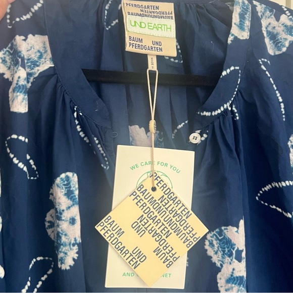 Midi Dress In Blue by BAUM UND PFERDGARTEN - Picture 3 of 3